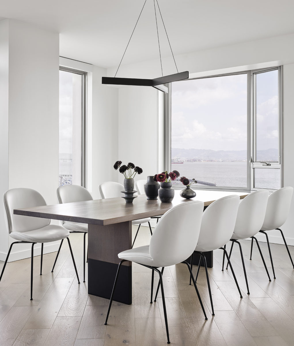 Modern dining room design Bay Area