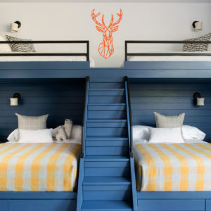 Modern custom bunk bed designed by San Francisco interior designer PJNIX Interior Home